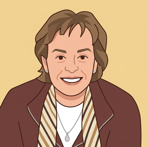 Anne, the MTJ press secretary, drawn as a cartoon